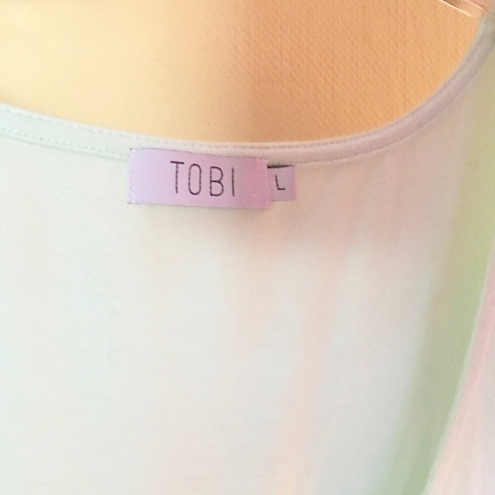 NWOT light green mint V-neck mini dress. large - Picture 6 of 7